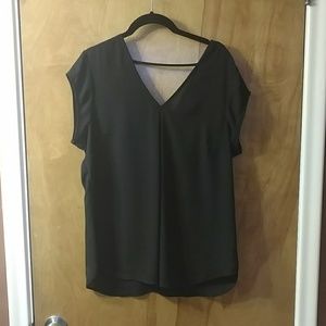 Black Daniel Rainn (DR2) blouse, EUC, size L